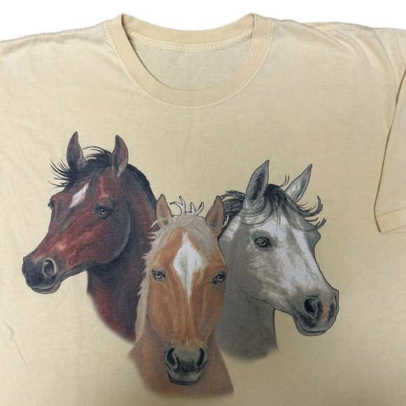 Vintage Other - Y2K Kentucky  Horse Park Churchill Downs‎ Horse Race T-Shirt XL Yellow